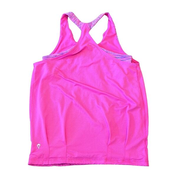 Ivivva Girls Pink Tank with Built-in Sports Bra Size 14 - Picture 2 of 7